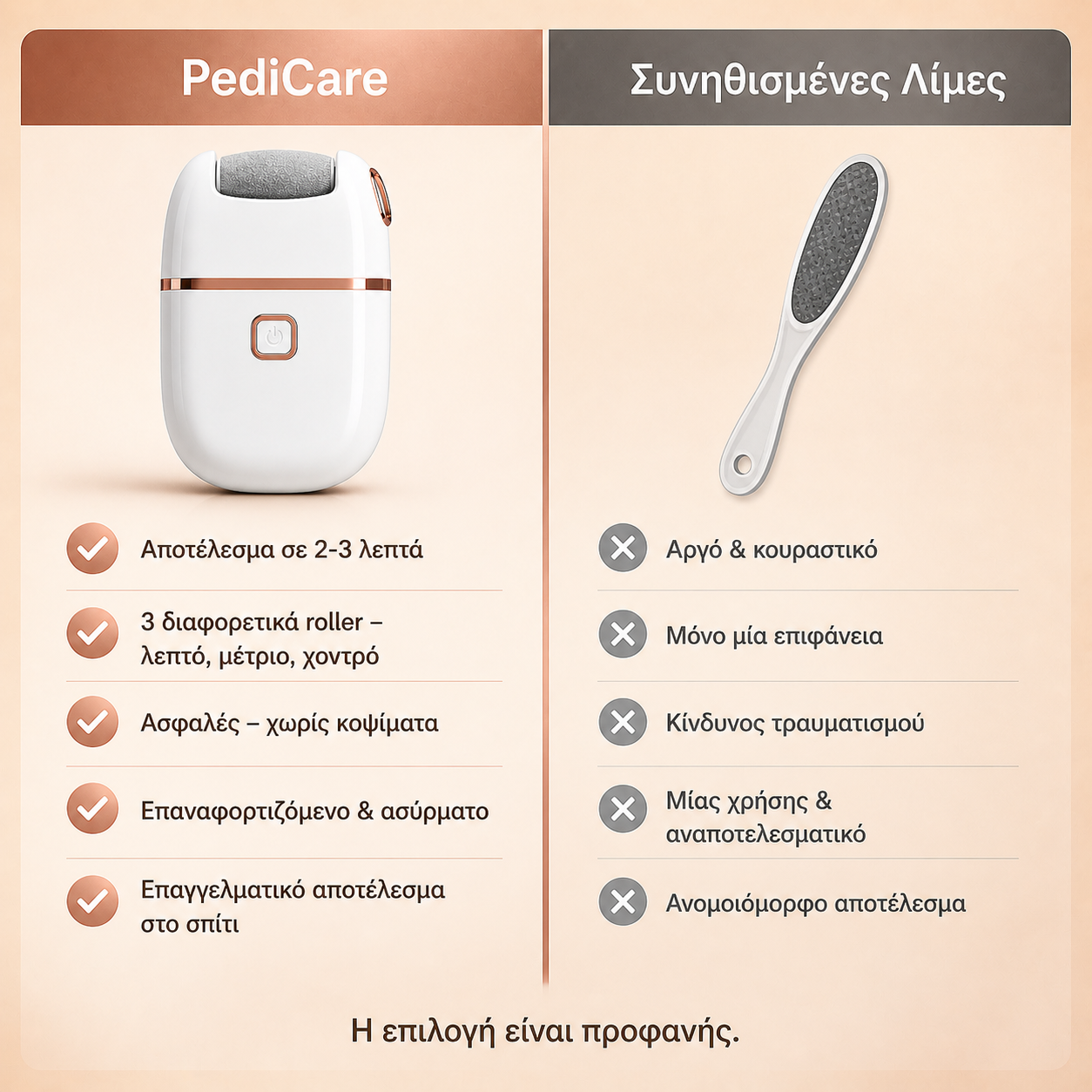 PediCare - Σκληρό Δέρμα; Τέλος πια!
